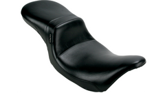 Le Pera Daytona 2-Up Seat - Without Backrest - Smooth - Black - FL '08-'23
