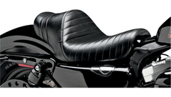 Le Pera Stubs Spoiler Seat - Pleated - Black w/ Black Stripes - XL '04-'23