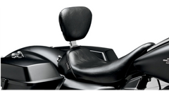 Le Pera Bare Bones Solo Seat - w/ Removable Drivers Backrest - Smooth - Black - FL '08-'23