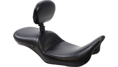 Le Pera Maverick Daddy Long Legs Seat - With Backrest - Black - Smooth - FL '08-'23