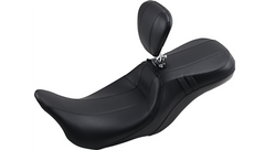 Le Pera Outcast GT Seat - 2-Up - With Backrest - Black Carbon Fiber - FL '08-'23