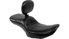 Le Pera Maverick Daddy Long Legs Seat - With Backrest - Black - FLH/FLT '23-'25