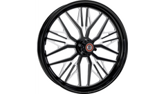 Performance Machine Wheel - Nivis - Front - Dual Disc/without ABS - Black/Contrast Cut Platinum - 21x3.5