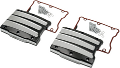 Performance Machine Rocker Box Cover - Scalloped - Platinum Cut - Twin Cam