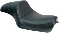 SLYFOX Drifter Seat - Black Logo - Black Vinyl w/ Slipstop - Carbon Fiber - XL '04-'22