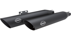 S&S Cycle Slash Cut Mufflers - 50 State - Black