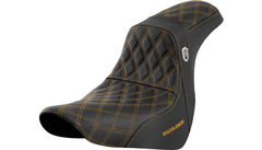 Saddlemen Pro Series SDC Performance Seat - w/o Backrest - Gold Stitch - FL/FX '18-'20