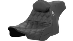 Saddlemen Pro Series SDC Performance Seat - Lattice Stitch - Gripper - w/ Backrest - FLH/FLT '23-'24