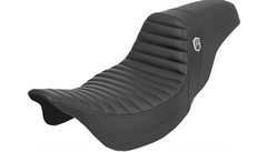 Saddlemen Pro Series SDC Performance Seat - w/o Backrest - Tuck-n-Roll/Carbon Fiber - Gripper - FL '08-'23