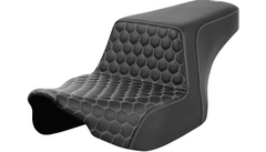 Saddlemen Step-Up Seat - Front Honeycomb - Silver Stitching - FL '23-'24