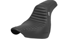 Saddlemen Pro Series SDC Performance Seat - w/o Backrest - Tuck-n-Roll/Carbon Fiber - Gripper - FL/FX '18-'24