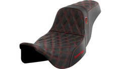Saddlemen Pro Series SDC Performance Seat - w/o Backrest - Red Stitch - FLH/FLT '08-'23