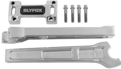 SLYFOX Handlebar Riser Kit - Straight - 1-1/8" Clamping - 10" Rise - Raw