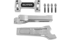 SLYFOX Handlebar Riser Kit - Straight - 1" Clamping - 6" Rise - Raw