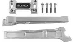 SLYFOX Handlebar Riser Kit - Straight - 1" Clamping - 10" Rise - Raw