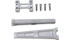 SLYFOX Handlebar Riser Kit - Straight - 1" Clamping - 10" Rise - Raw