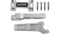 SLYFOX Handlebar Riser Kit - Straight - 1-1/8" Clamping - 6" Rise - Raw
