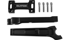 SLYFOX Handlebar Riser Kit - Straight - 1-1/8" Clamping - 8" Rise - Black