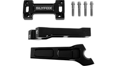 SLYFOX Handlebar Riser Kit - Straight - 1" Clamping - 6" Rise - Black