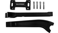 SLYFOX Handlebar Riser Kit - Pullback - 1-1/8" Clamping - 10" Rise - Black