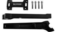 SLYFOX Handlebar Riser Kit - Straight - 1" Clamping - 10" Rise - Black