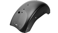 SLYFOX Carbon Fiber Rear Fender - Matte Black