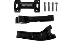 SLYFOX Handlebar Riser Kit - Pullback - 1" Clamping - 6" Rise - Black