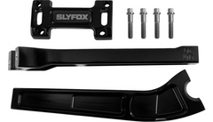 SLYFOX Handlebar Riser Kit - Pullback - 1" Clamping - 10" Rise - Black