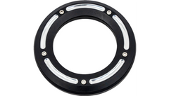 TRASK Assault Derby Cover with Window - Reverse Cut - Big Twin