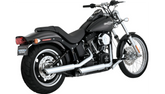 Vance and Hines 3" Twin Slash Slip-On Muffler - Chrome
