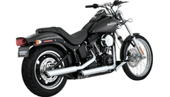 Vance and Hines 3" Twin Slash Slip-On Muffler - Chrome