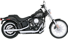 Vance and Hines 3" Twin Slash Slip-On Muffler - Chrome