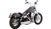 Vance and Hines Big Shots Staggered Exhaust System - Chrome