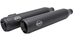 S&S Cycle Grand National Slip-On Mufflers - Black