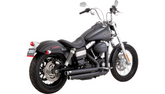 Vance and Hines Big Shots Staggered Exhaust System - Matte Black