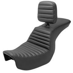 Saddlemen *New* Tour Step Up Seat - Rider Backrest - Tuck-N-Roll - Dyna '06-'17