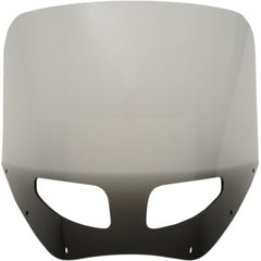 Memphis Shades Roadwarrior Cafe Shield - Vented - Black Smoke -13"