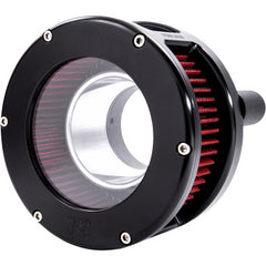 Feuling Parts Air Cleaner - Ba Series - Clear Cover - Red Filter - M8