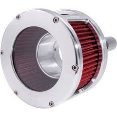 Feuling Parts Air Cleaner - Ba Race Series - Clear Cover - Red Filter - M8