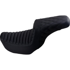 Saddlemen Step Up Seat - Tuck And Roll/Lattice Stitched - Black - Fxd