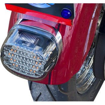 Low Profile LED Taillight with Integrated Auxiliary Turn Signals