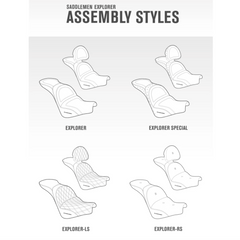 Saddlemen 2018-2020 Low Rider Fxlr/Fxlrs, Sport Glide Flsb Explorer™ Ultimate Comfort Seat With Driver'S Backrest