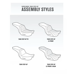 Saddlemen 2006-2017 Fxd, Fxdwg, Fld Dyna Tour Step-Up Tr Seat