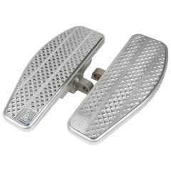 Thrashin Supply Mini Floorboards - Silver - Dyna, Sportster, Fxr, Softail...