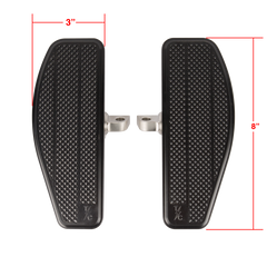 Thrashin Supply Mini Floorboards - Black - Dyna, Sportster, Fxr, Softail...