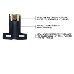 Klock Werks Flare Nuts For H-D 1998-2013 Fltr, Fxrp