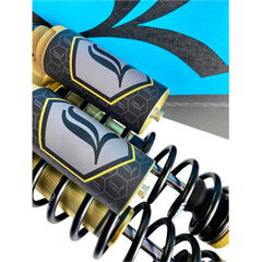 Legend Suspensions Revo Arc Piggyback Shocks - Standard - Gold - 14" - '99-'17 Dyna