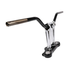 Thrashin Supply Bagger Handlebars & Risers Aggressive Mid Bend Bar - Black