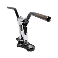 Thrashin Supply Bagger Handlebars & Risers Aggressive Mid Bend Bar - Black