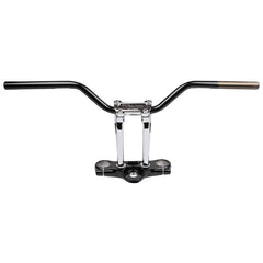 Thrashin Supply Bagger Handlebars & Risers Aggressive Mid Bend Bar - Black